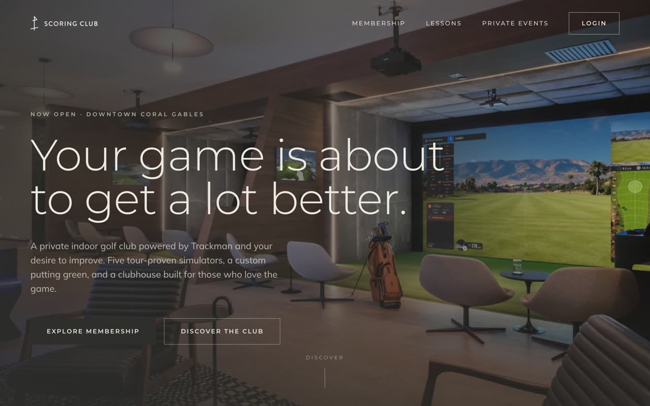 Scoring Club, Indoor golf club