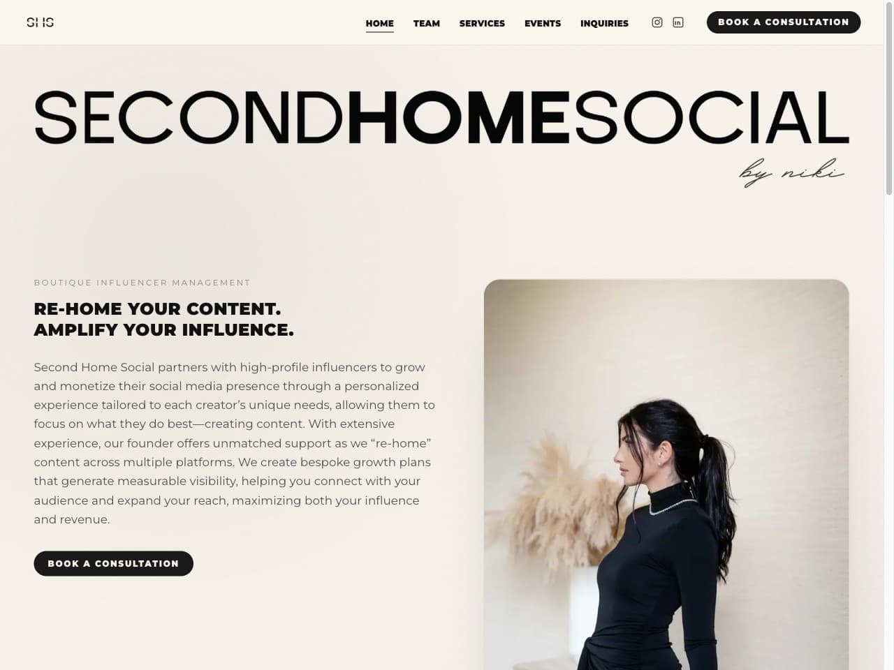 Second Home Social, Influencer mgmt